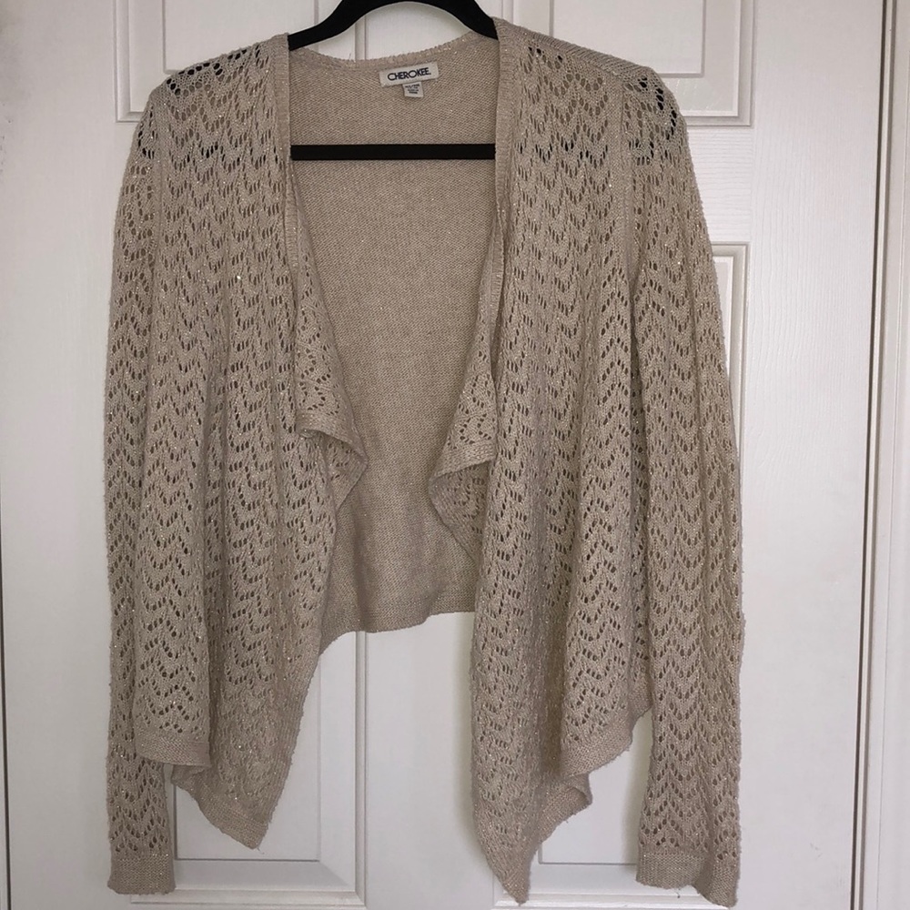 Gold glitter cardigan ⭐️✨💫